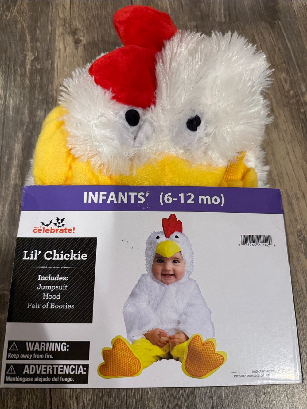 Lil' Chickie Infant Chicken Halloween Costume - White & Yellow